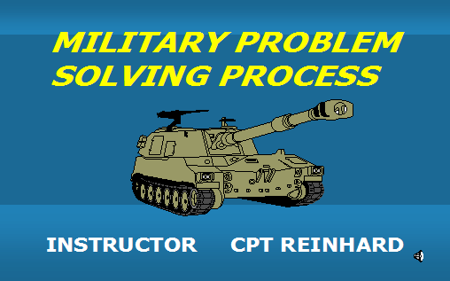 army problem solving process end